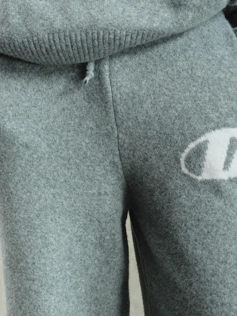 Giesto Mint Green GIESTO Men's Long Knitwear Pants with Drawstring Waist for Men | Best Price UAE